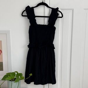 Tularosa Black Ruffled Kids Dress